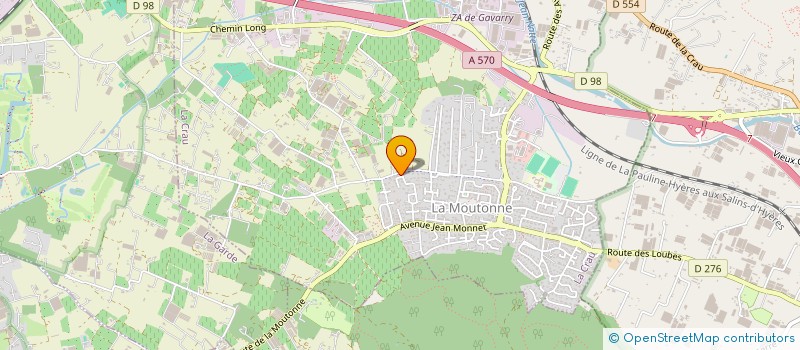 localisation de l'entreprise H2 AERO  LA CRAU