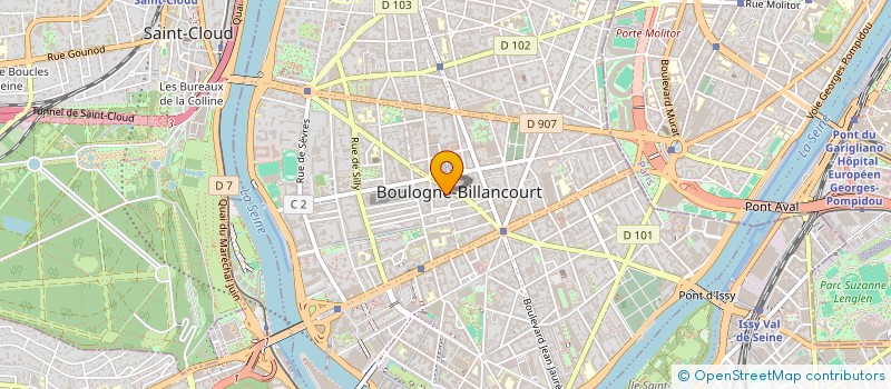 localisation de l'entreprise H2 CONCEPT à BOULOGNE-BILLANCOURT