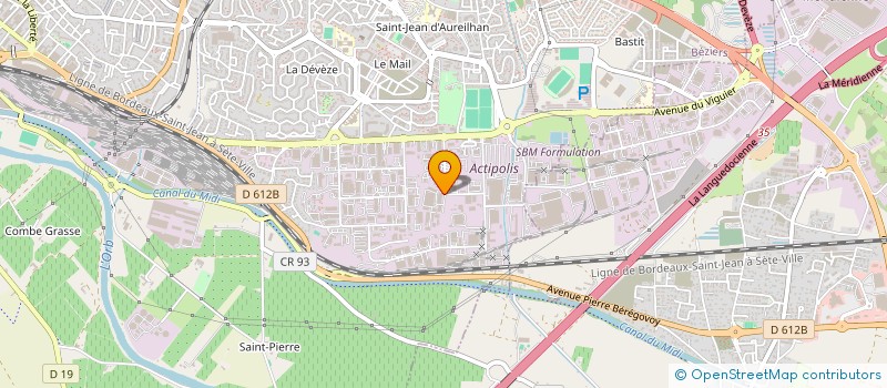 localisation de l'entreprise H2 CONSTRUCTION  BEZIERS