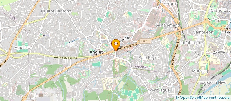 localisation de l'entreprise H2 COTE BASQUE à ANGLET