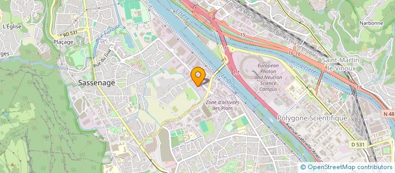 localisation de l'entreprise H2 EAU ALLIANCE  SASSENAGE