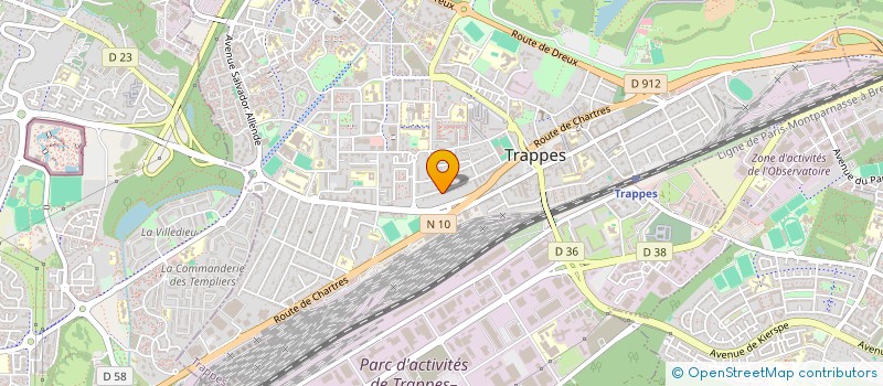 localisation de l'entreprise H2 FIBRE  TRAPPES