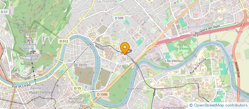 localisation de l'entreprise H2 PATRIMOINE  LA TRONCHE