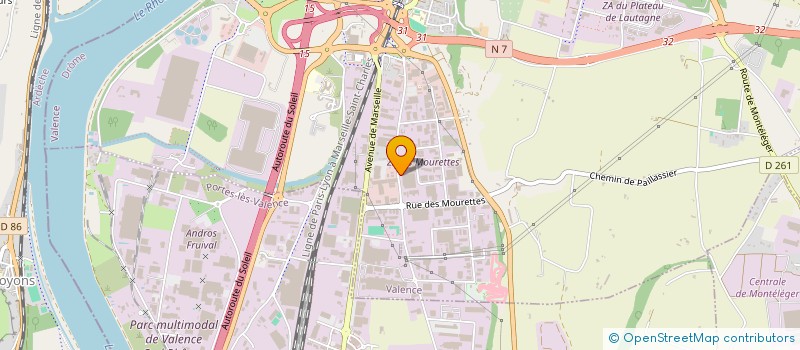 localisation de l'entreprise H20  VALENCE