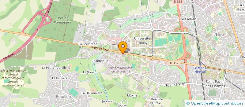 localisation de l'entreprise H20 HOLDING  LE MANS