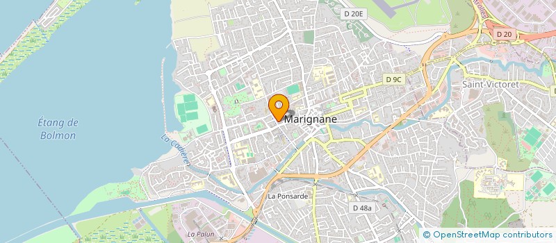 localisation de l'entreprise H20 INVEST à MARIGNANE