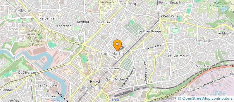 localisation de l'entreprise H20 PISCINES à BREST