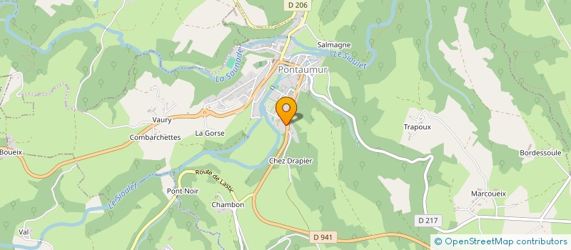 localisation de l'entreprise H205  PONTAUMUR