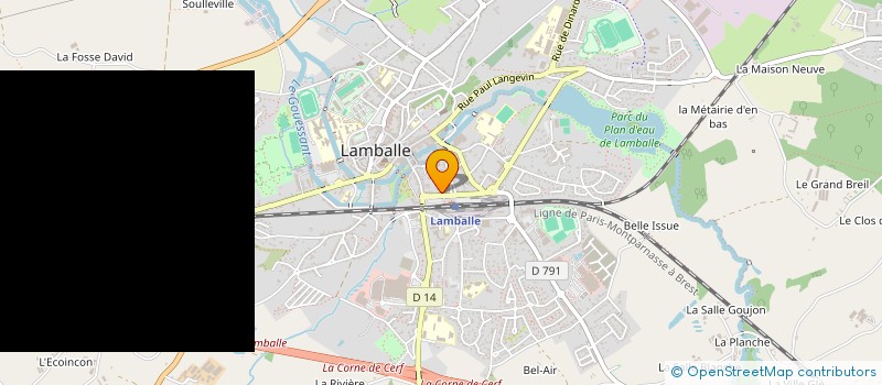 localisation de l'entreprise H22  LAMBALLE-ARMOR