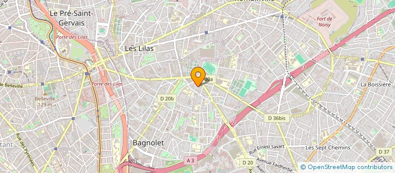 localisation de l'entreprise H24 à BAGNOLET