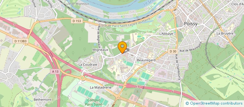 localisation de l'entreprise H24 LIVRAISON à POISSY