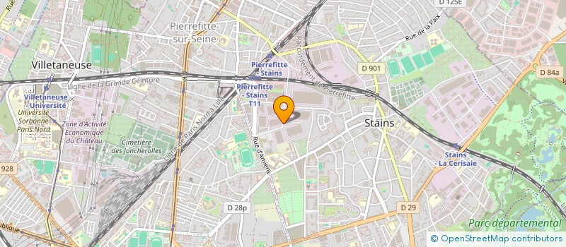 localisation de l'entreprise H26 à STAINS