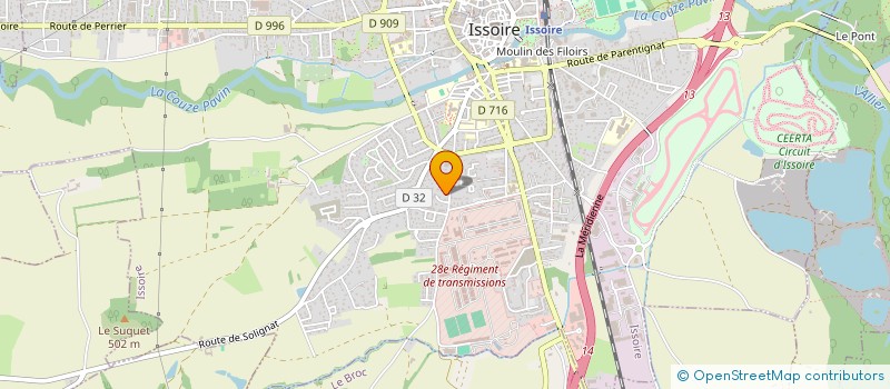 localisation de l'entreprise H29.01  ISSOIRE