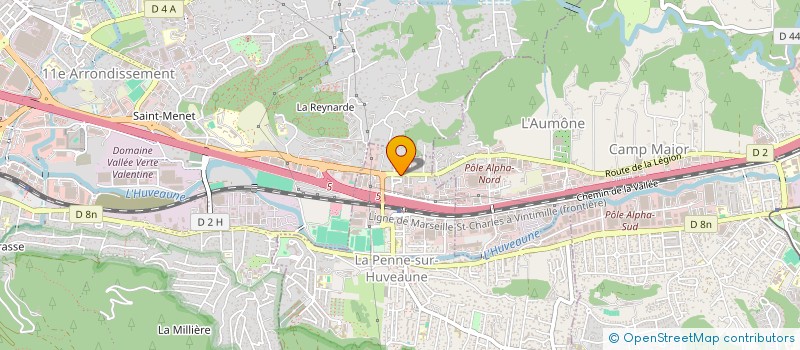 localisation de l'entreprise H2A  LA PENNE-SUR-HUVEAUNE