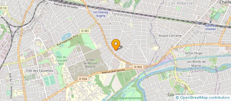 localisation de l'entreprise H2A à GAGNY
