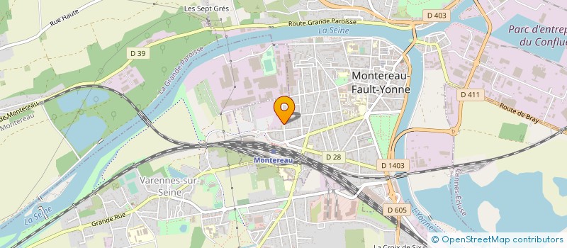 localisation de l'entreprise H2A  MONTEREAU-FAULT-YONNE