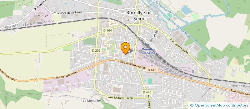 localisation de l'entreprise H2A à ROMILLY-SUR-SEINE