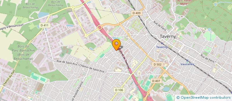 localisation de l'entreprise H2A  TAVERNY