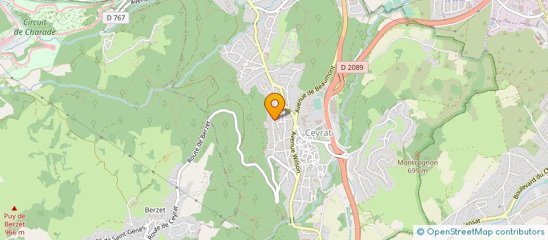 localisation de l'entreprise H2A BATIMENT  CEYRAT