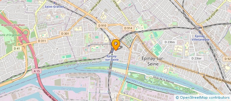 localisation de l'entreprise H2A BOULANGERIE  EPINAY-SUR-SEINE
