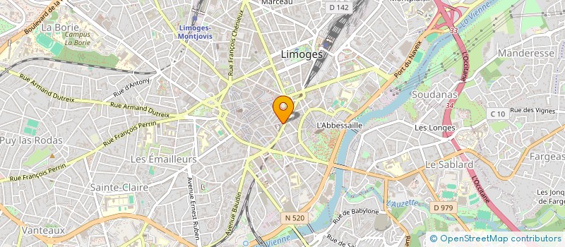 localisation de l'entreprise H2A COURTAGE à LIMOGES