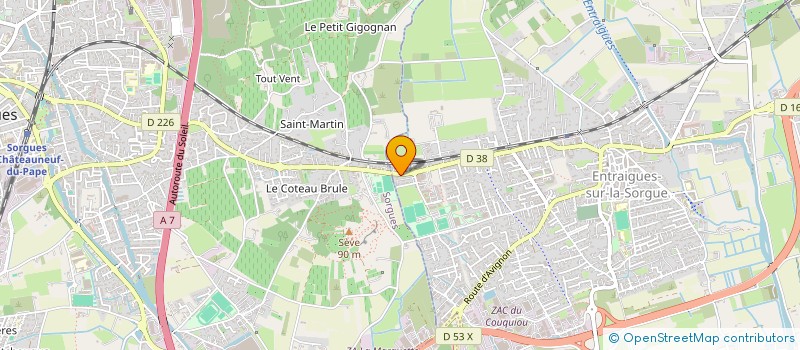 localisation de l'entreprise H2A IMMO  ENTRAIGUES-SUR-LA-SORGUE