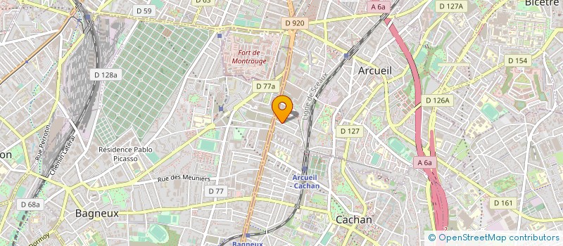 localisation de l'entreprise H2A TELEMARKETING à ARCUEIL