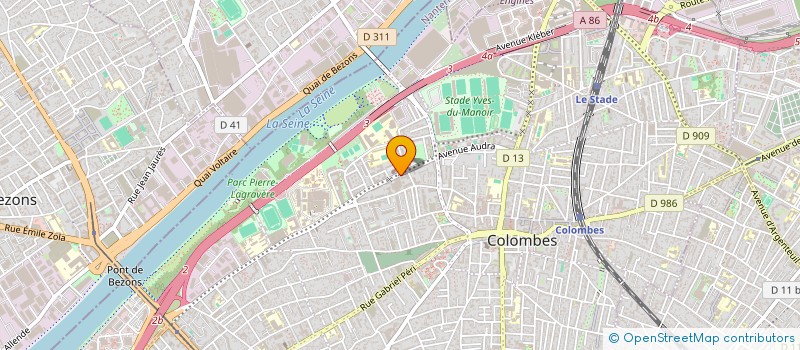 localisation de l'entreprise H2AM CONSULTING à COLOMBES