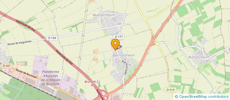 localisation de l'entreprise H2AS HOLDING  BERNOLSHEIM