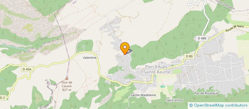 localisation de l'entreprise H2AU  PLAN-D'AUPS-SAINTE-BAUME