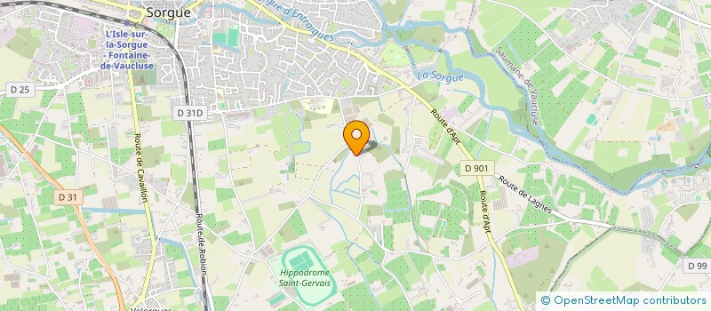 localisation de l'entreprise H2B  L'ISLE-SUR-LA-SORGUE