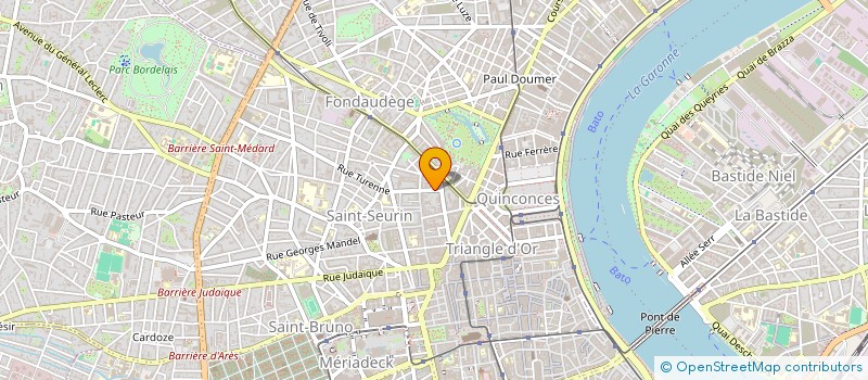 localisation de l'entreprise H2B  BORDEAUX