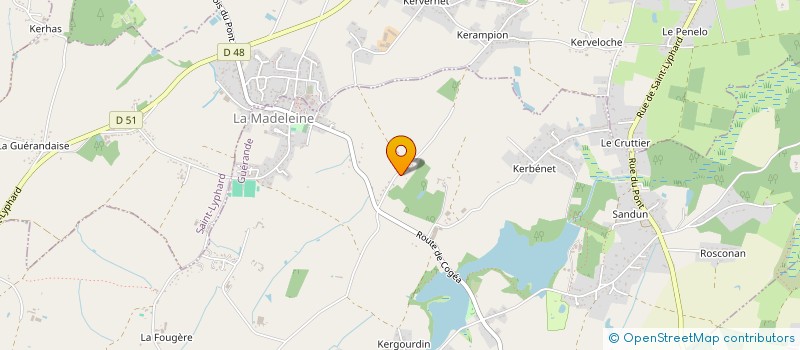 localisation de l'entreprise H2B  GUERANDE