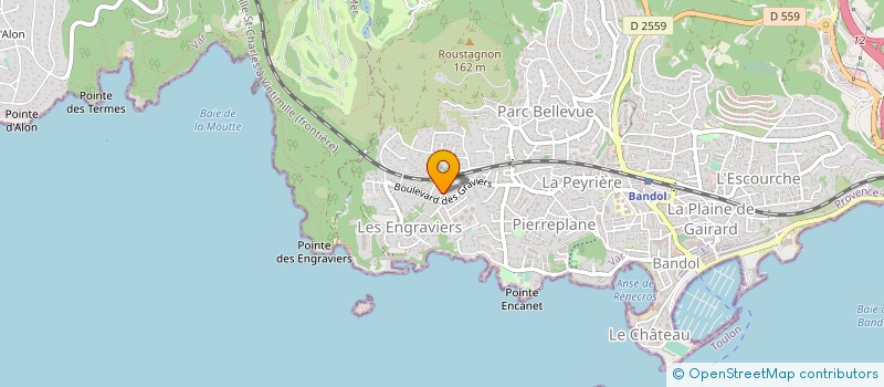 localisation de l'entreprise H2B à BANDOL