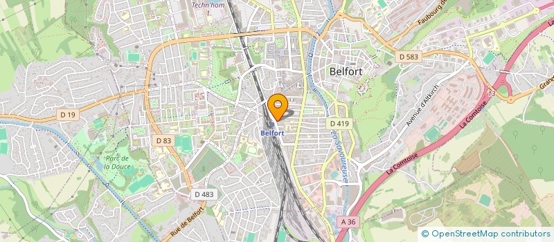 localisation de l'entreprise H2B BERLINER à BELFORT