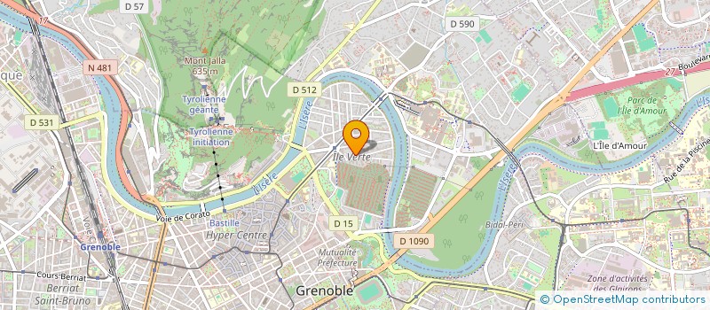 localisation de l'entreprise H2B IMMOBILIER  GRENOBLE