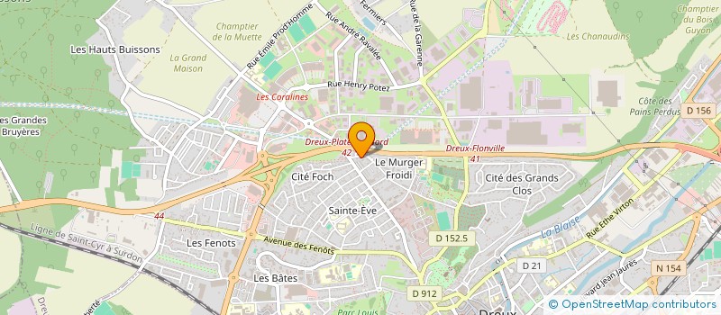 localisation de l'entreprise H2B RENOV à DREUX