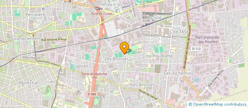 localisation de l'entreprise H2B RENOVATION  VILLEURBANNE