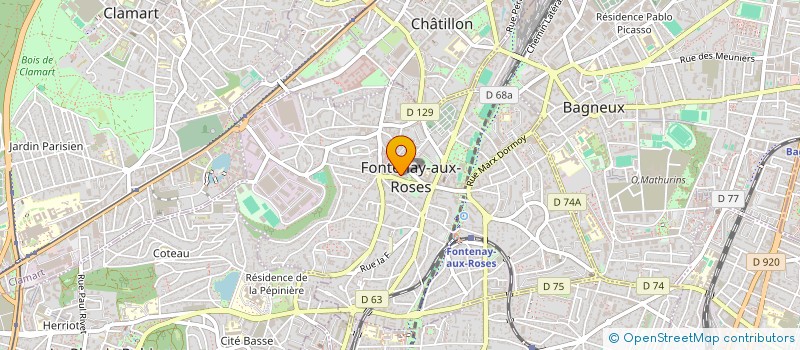 localisation de l'entreprise H2BCSAV à FONTENAY-AUX-ROSES