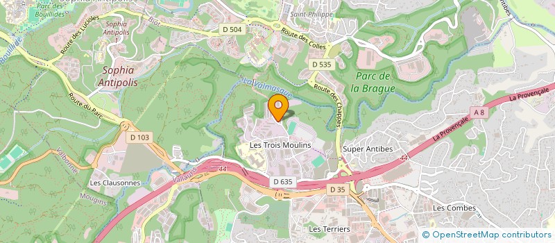 localisation de l'entreprise H2BI  BIOT