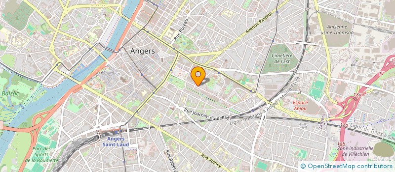 localisation de l'entreprise H2C à ANGERS