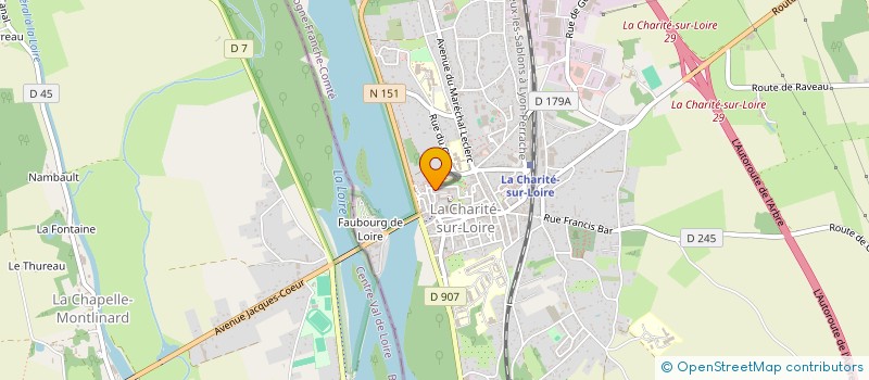 localisation de l'entreprise H2C  LA CHARITE-SUR-LOIRE