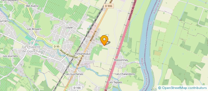 localisation de l'entreprise H2C  LA CHAPELLE-DE-GUINCHAY