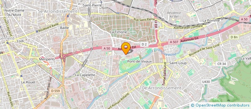 localisation de l'entreprise H2C PROVENCE  MARSEILLE