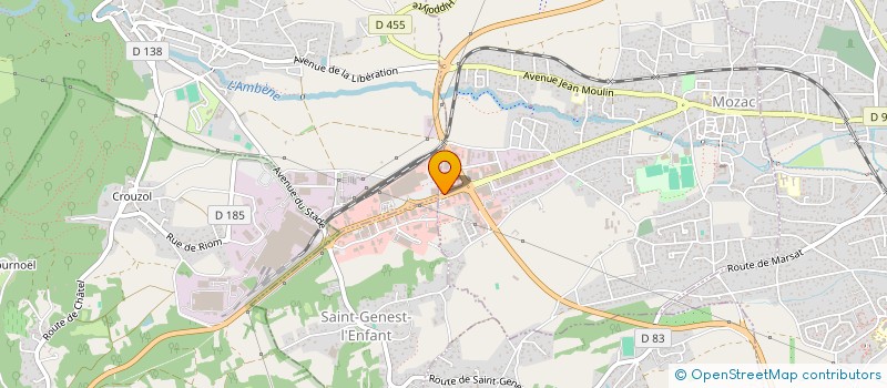 localisation de l'entreprise H2DM à MOZAC