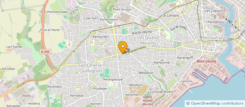 localisation de l'entreprise H2E  BREST