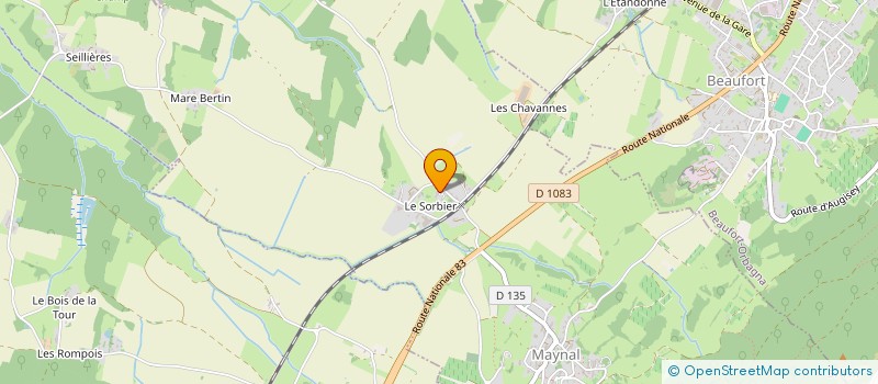 localisation de l'entreprise H2E  MAYNAL