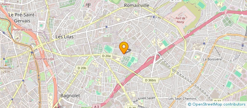 localisation de l'entreprise H2EAU à BAGNOLET