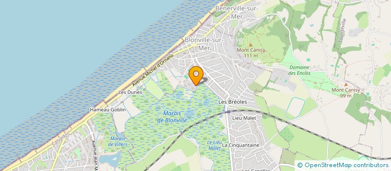 localisation de l'entreprise H2EAUX  BLONVILLE-SUR-MER