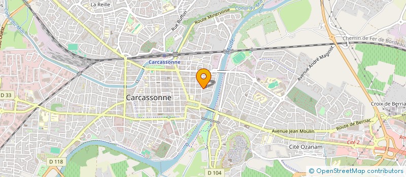 localisation de l'entreprise H2EM à CARCASSONNE